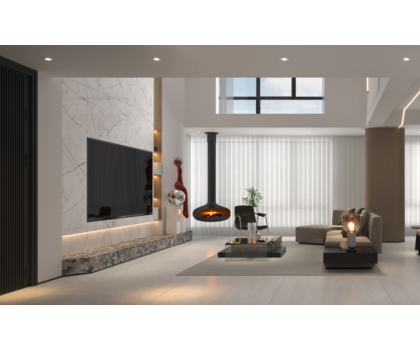 現代意式全案，歐若拉演繹沉穩克制的高級感