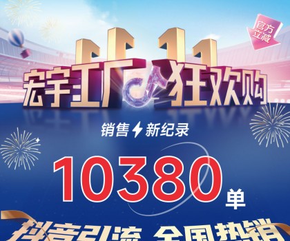 這個(gè)雙11增長(zhǎng)標(biāo)桿！宏宇陶瓷工廠狂歡購(gòu)~狂攬10380單！