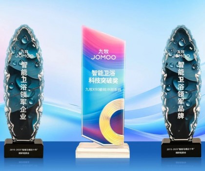持續引領！九牧斬獲多項智能衛浴行業大獎